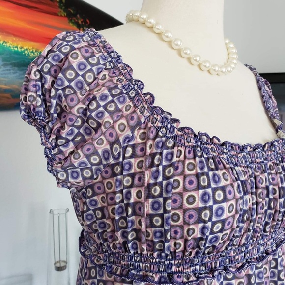 Max studio women's stretch peasant dress - Picture 5 of 8